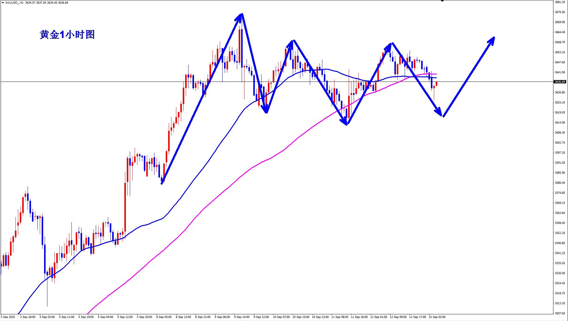 【XM官网】：黄金周初震荡，早盘回落先多！(图1)